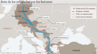 Ruta de los refugiados por los Balcanes