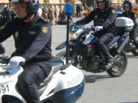 Desfile de unidades motorizadas