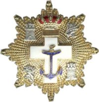 Gran Cruz del Mérito Naval, distintivo blanco